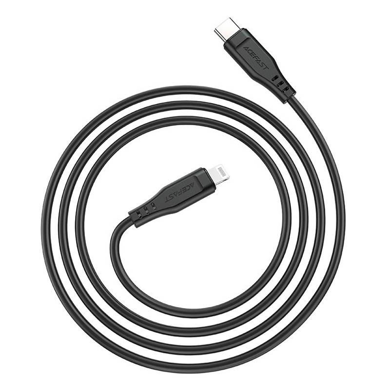 USB MFI laidas Acefast C3-01, USB-C do Lightning, 30 W, 1,2 m (juodas)