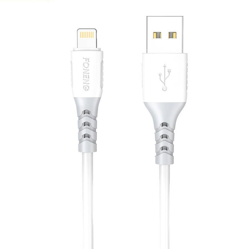 USB prie Lightning Cable Foneng X66, 20W, 3A, 1m (balta)