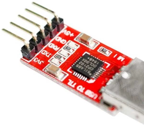 Oem USB – RS232/TTL/UART konverteris – 3.3V/5V išvestis – CP2102 – Arduino