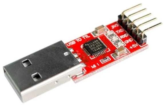 Oem USB – RS232/TTL/UART konverteris – 3.3V/5V išvestis – CP2102 – Arduino