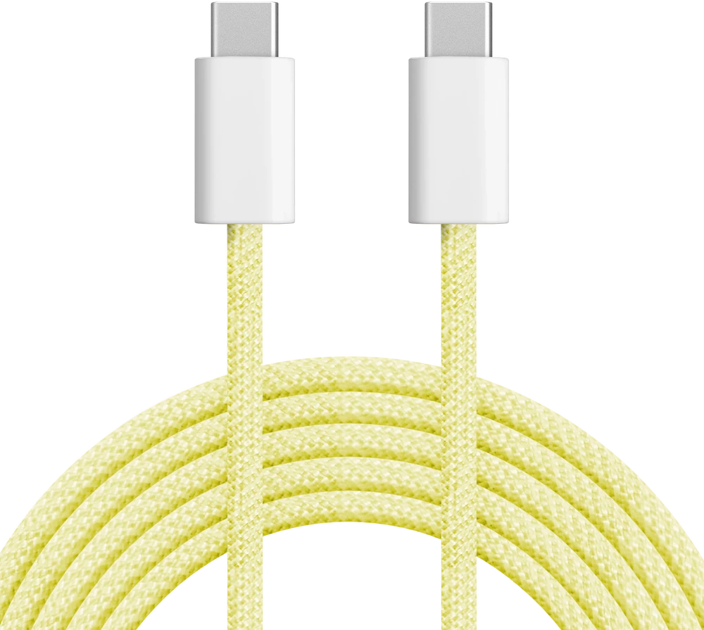 USB Type C – USB Type C laidas 60 W 1 m geltonas Kruger & Matz Basic