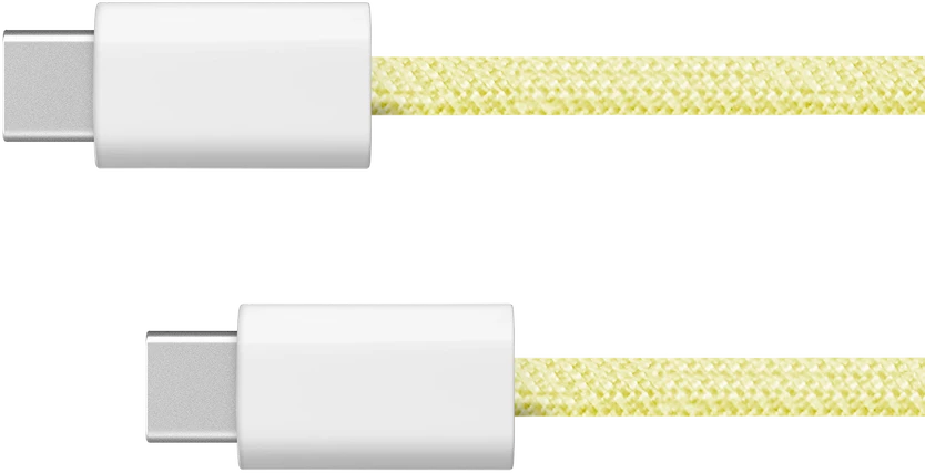 USB Type C – USB Type C laidas 60 W 1 m geltonas Kruger & Matz Basic