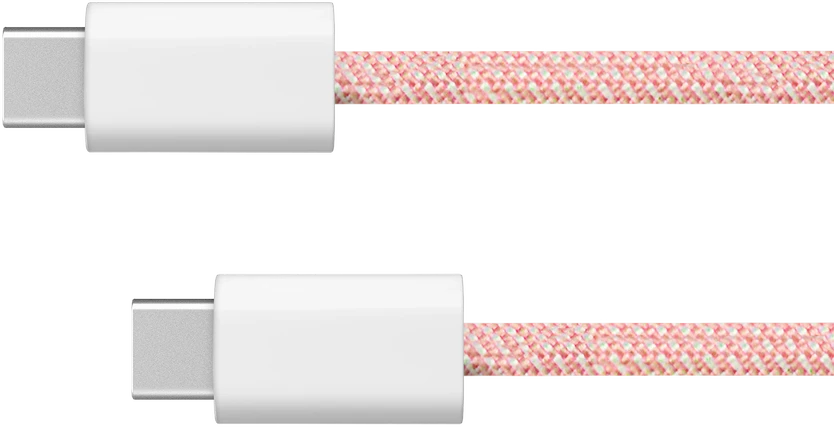 USB Type C – USB Type C laidas 60 W 1 m rožinis Kruger & Matz Basic