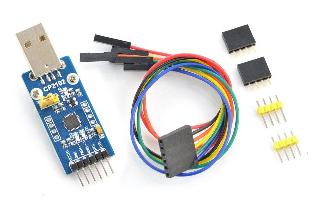 USB-UART keitiklis CP2102, USB kištukas, Waveshare 11079