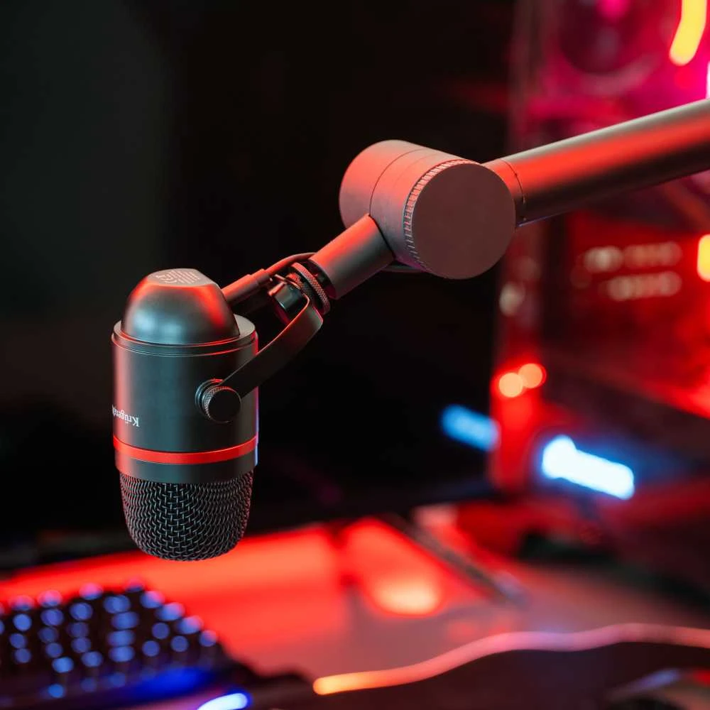 USB žaidimų/vlogerio mikrofonas Kruger & Matz Warrior GV-200