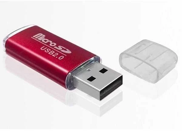 USB2.0 į Micro SD adapteris - MicroSD TF atminties kortelių skaitytuvas - spalvų derinimas