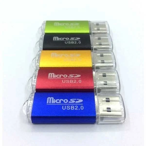 USB2.0 į Micro SD adapteris - MicroSD TF atminties kortelių skaitytuvas - spalvų derinimas