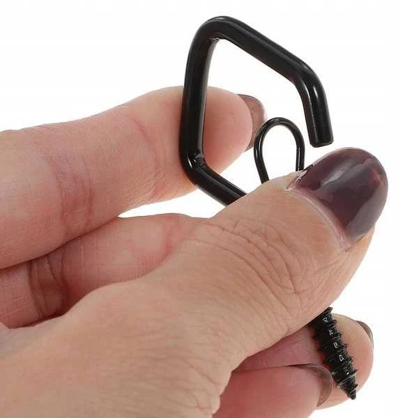 Oem Užsukamas kabliukas Q tipo - 7cm - su sagtimi - rankena su ąsele