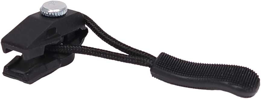 Oem Užtrauktuko kabliukas - juodas 3.7 cm