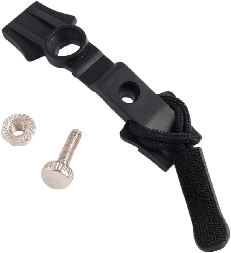 Oem Užtrauktuko kabliukas - juodas 3.7 cm