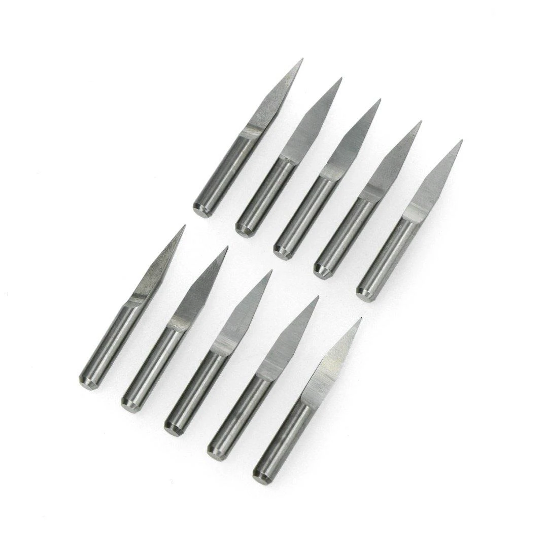 Grąžtas Oem V tipo 20 laipsnių CNC freza - 0.2mm