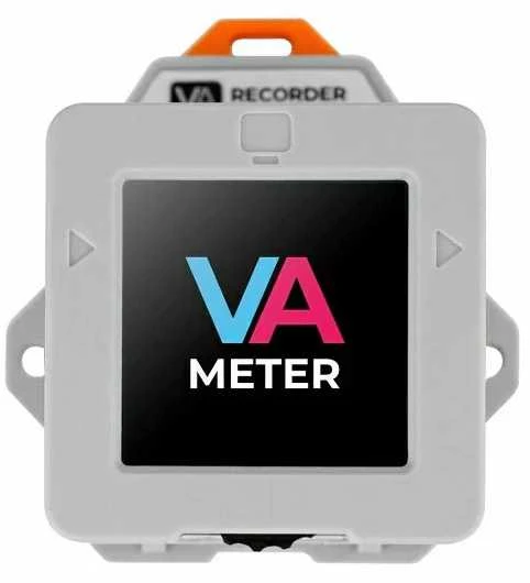 VA Meter modulis su ekranu ir logotipu
