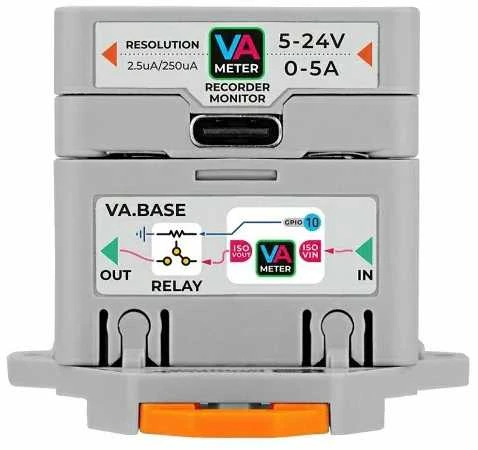 VA Meter - įtampos ir srovės matavimo modulis su M5StampS3 - M5Stack K136