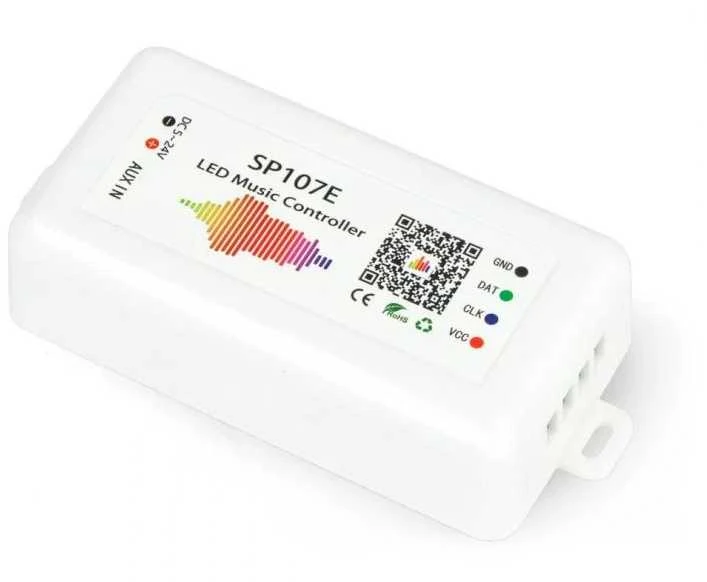 Oem Valdiklis SP107E skaitmeninėms LED juostoms RGB WS2812 Bluetooth 5-24V DC