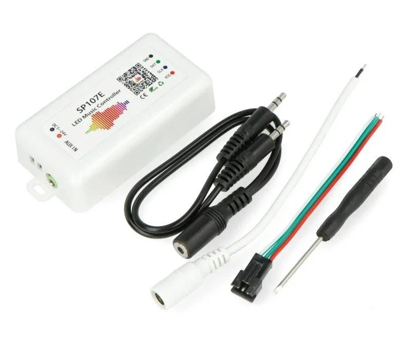Oem Valdiklis SP107E skaitmeninėms LED juostoms RGB WS2812 Bluetooth 5-24V DC