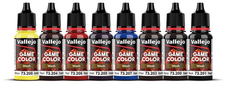 Vallejo - Game Color Wash 8 spalvų rinkinys