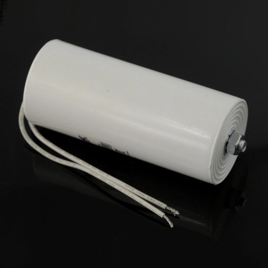 Variklio kondensatorius 50uF 450V su laidais
