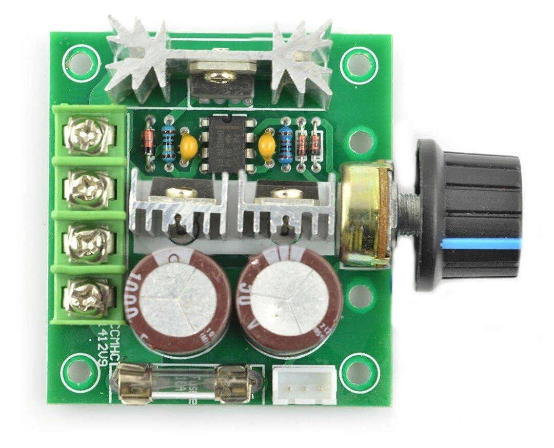 Oem Variklio reguliatorius DC 12-40V/10A/400W - su greičio reguliavimo rankenėle