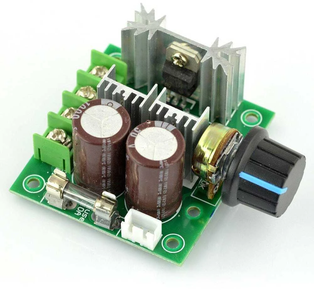 Oem Variklio reguliatorius DC 12-40V/10A/400W - su greičio reguliavimo rankenėle