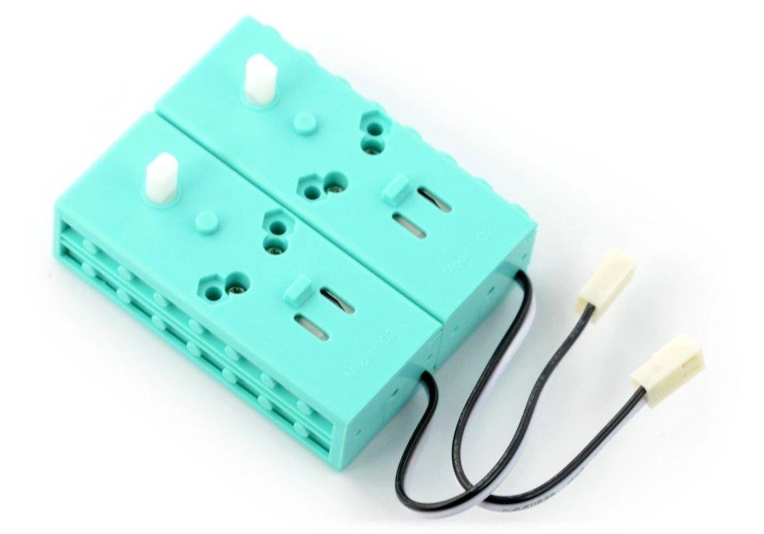 Du 6V varikliukai su LEGO tipo korpusu