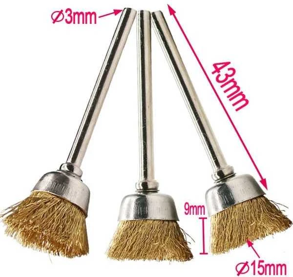 Oem Varinis vielinis šepetys šlifavimui 15 mm - dubuo - dremel, mini trintukas