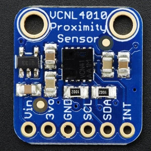 VCNL4010 jutiklio modulis – viršutinė pusė