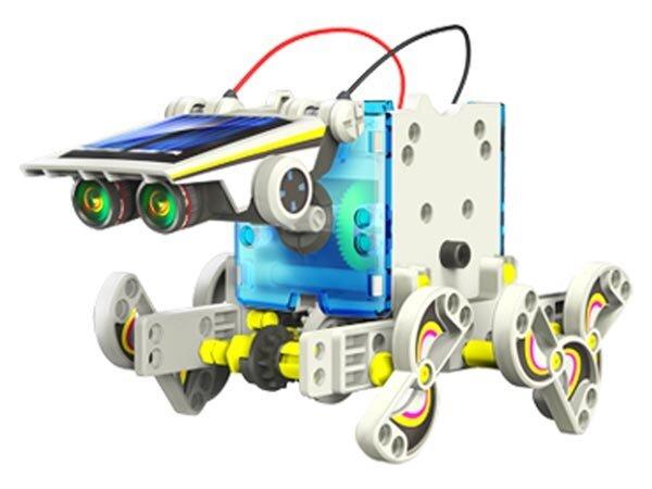 Velleman KSR13 - 14in1 robotų konstravimo rinkinys - maitinamas saulės energija