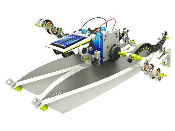 Velleman KSR13 - 14in1 robotų konstravimo rinkinys - maitinamas saulės energija