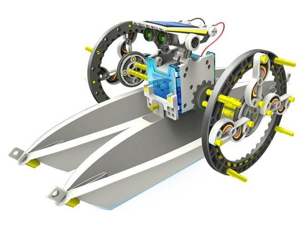 Velleman KSR13 - 14in1 robotų konstravimo rinkinys - maitinamas saulės energija