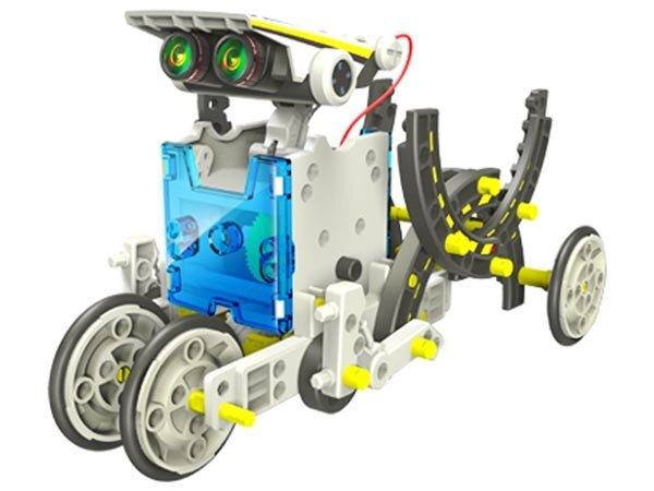 Velleman KSR13 - 14in1 robotų konstravimo rinkinys - maitinamas saulės energija