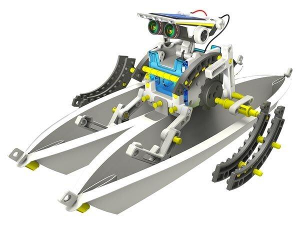 Velleman KSR13 - 14in1 robotų konstravimo rinkinys - maitinamas saulės energija