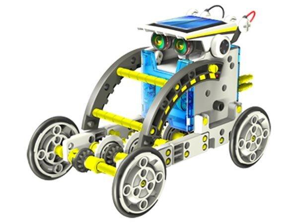Velleman KSR13 - 14in1 robotų konstravimo rinkinys - maitinamas saulės energija