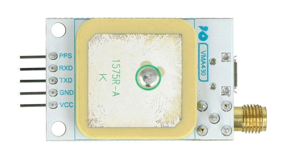 Velleman VMA430 - GPS/GLONASS u-Blox NEO-7M UART modulis su antena