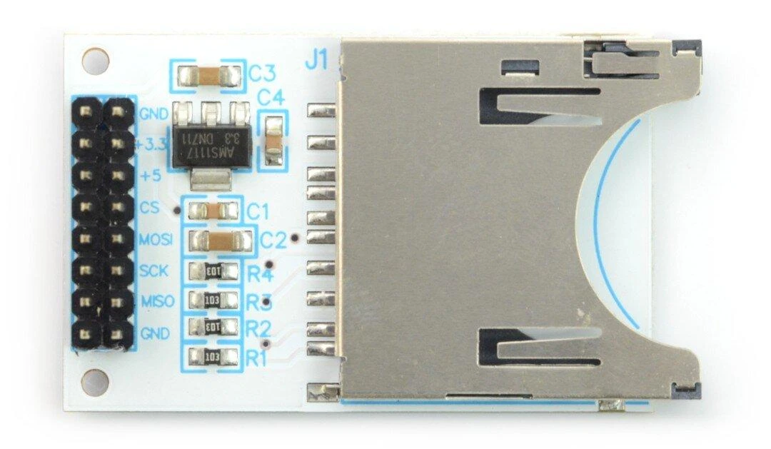 Velleman WPI304 SD modulio detalus vaizdas