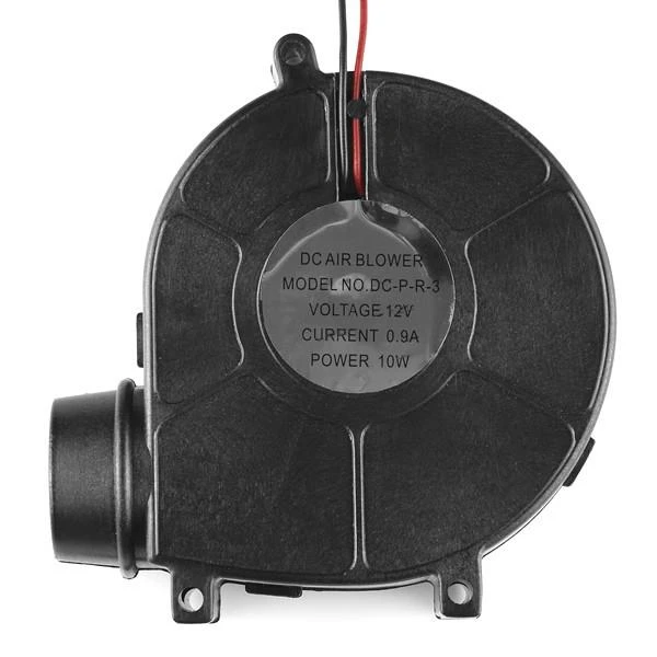 Sraigtinis 12V 10W ventiliatorius su specifikacijų lipduku