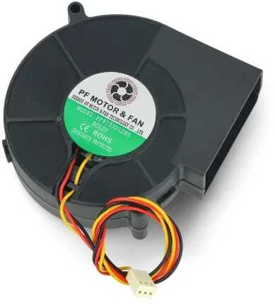 Blow OEM ventiliatorius su technine etikete