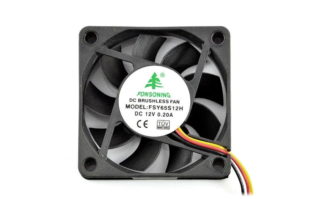 Fonsoning 12V 60x60mm ventiliatorius su trijų laidų jungtimi