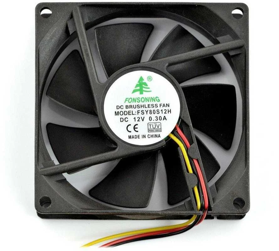Oem Ventiliatorius 12V 80x80x25mm 3 laidų