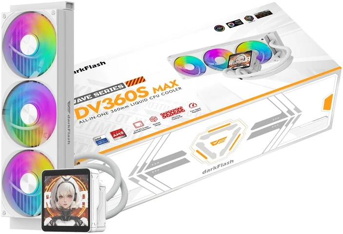 DarkFlash DV360S MAX procesoriaus aušintuvas (Baltas)