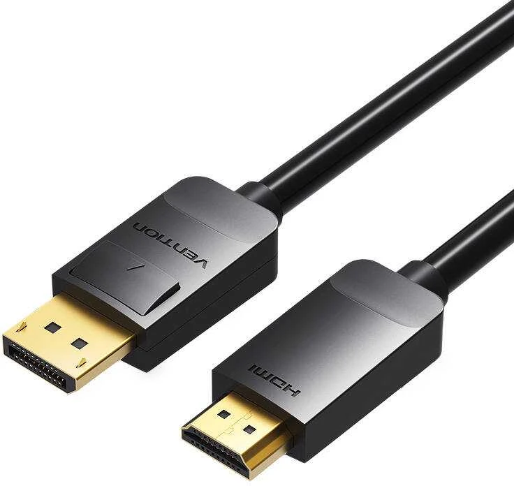 Vention DP į HDMI laidas su paauksuotomis jungtimis