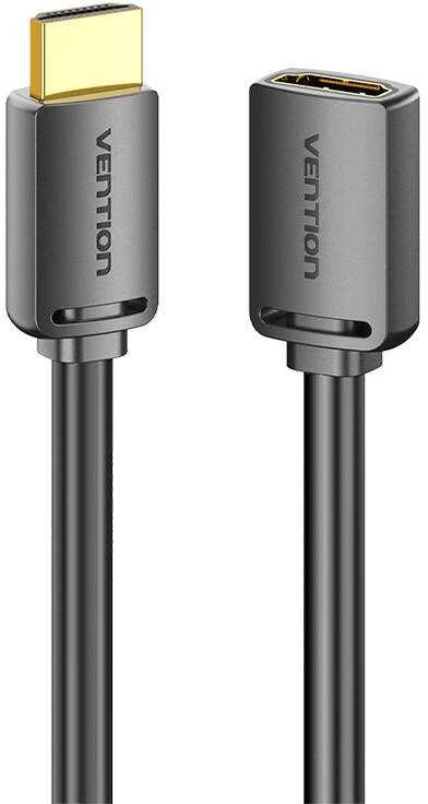 Vention HDMI-A kištukas su HDMI-A moterimi 4K HD PVC kabelis 3 m ventiliacijos AHCBI (juodas)