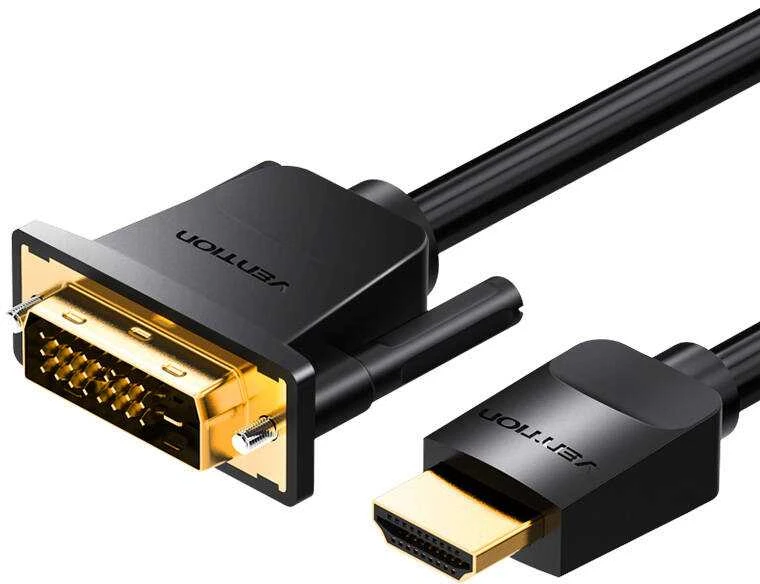 Vention HDMI į DVI kabelis 3 m ventiliacijos ABFBI (juodas)