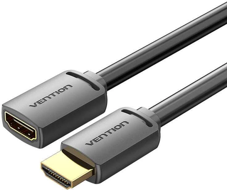 Vention HDMI kištukas su HDMI motele 4K HD 0.5 m ventiliacija AHCBD (juoda)