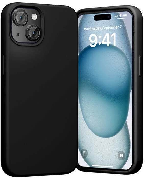Vention KUFB0-20 silikoninis dėklas, skirtas iPhone 15 Plus (juodas)