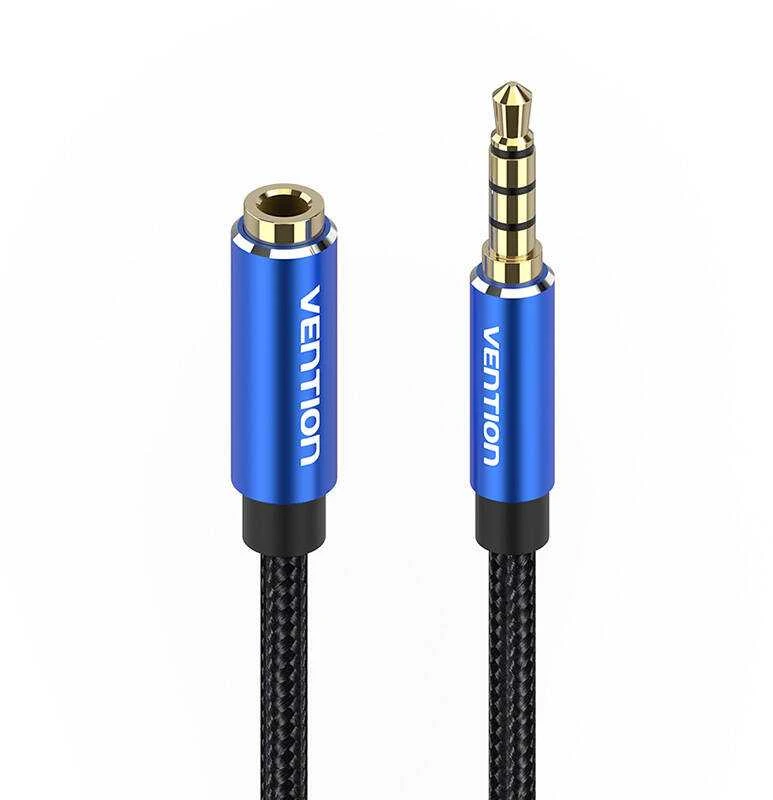 Vention 3.5 mm garso ilgintuvas su mėlynais aliuminio antgaliais