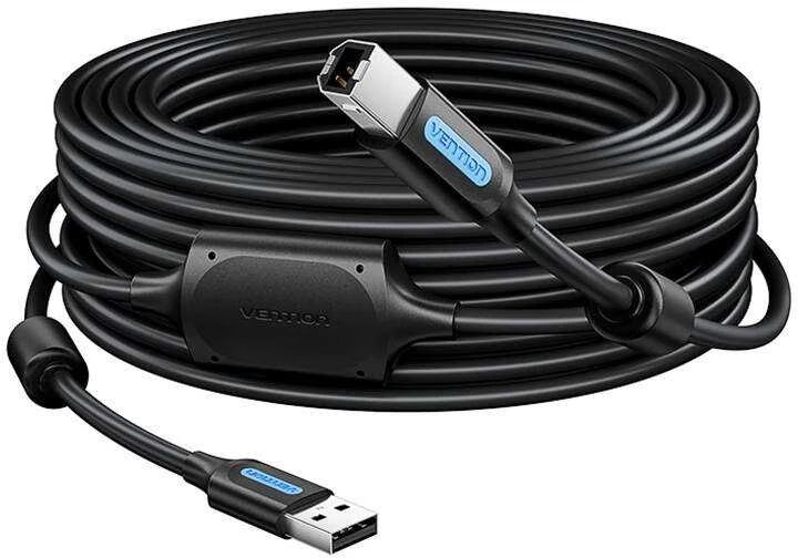 Vention USB 2.0 A - B kabelis COQBJ 2A 5m Juodas PVC