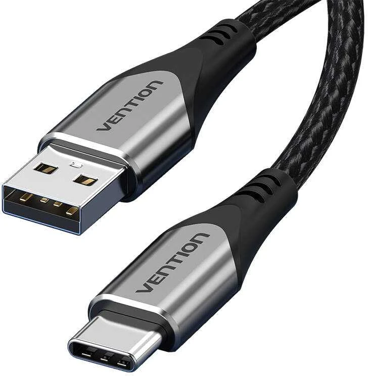 Vention USB 2.0 A į USB-C 3A kabelio ventiliacija CODHH 2m pilka
