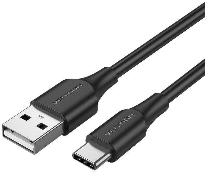 Vention USB 2.0 A į USB-C 3A kabelio ventiliacijos anga CTHBF 1 m juoda