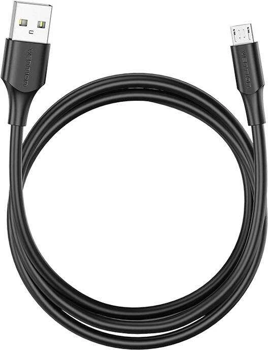 Vention USB 2.0 kištukas į mikro-B kištukas 2A 1m ventiliacija CTIBF (juoda)