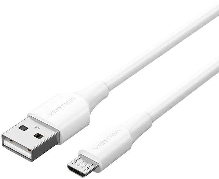 Vention USB 2.0 kištukas į mikro-B kištukas 2A 1.5 m ventiliacija CTIWG (balta)